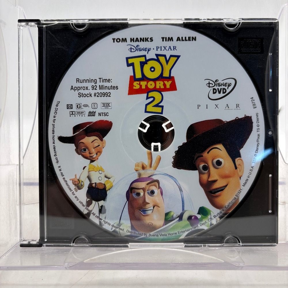 Disney Pixar Toy Story 2 DVD Disc Only Stock 20992 Tom Hanks Tim Allen